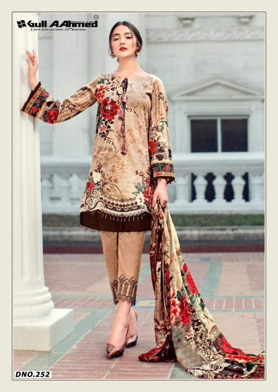 Gull aahmed lawn collection vol-32 cotton dress materials wholesale